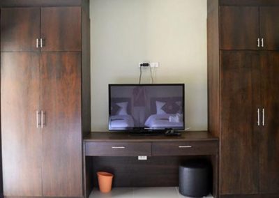 closet and tv