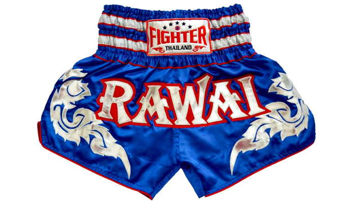 blue muay thai shorts