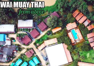 drone view of the camp