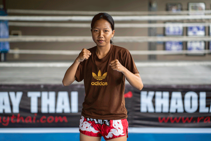 muay thai boxer