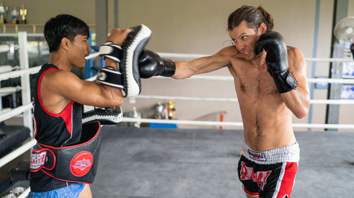 Kit Guantes + Vendas + Tibiales Boxeo Muay Thai Kick Boxing